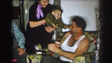 Nebraska (1957): Old Footage Of Happy Family Celebrating Christmas Near Christmas