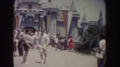 Disneyland California (1962): People Trooping In Large Numbers During A Morning