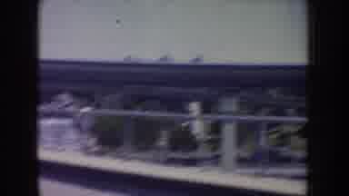 Disneyland California (1962): Viewing The Train From A Rear Window With Super