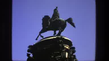 Denmark (1975): Statue Of A Horse Rider Mounting A Horse On A Tower