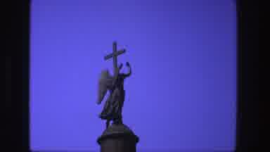 Denmark (1975): Statues In Top Of Buildings Gothic War Scene Chariot With Horses