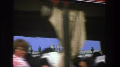Denmark (1975): A Construction At The Moment When An Electric Tram Passes With