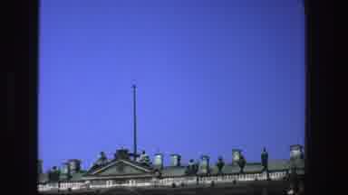 Denmark (1975): A View Of Some Sculptures Over An Old Building And Mostly A View