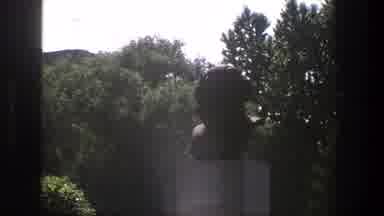 Denmark (1975): Monument Shows A Bust Of A Man Some Trees Behind It