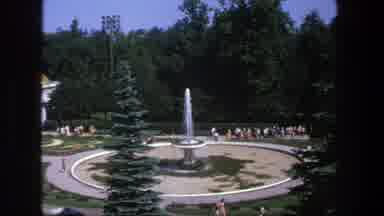Denmark (1975): Square In A Circular Shape With A Water Fountain In The Center And