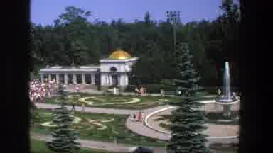 Denmark (1975): Old Video Of A Palace And Waterfall With Gold Dome Ceilings