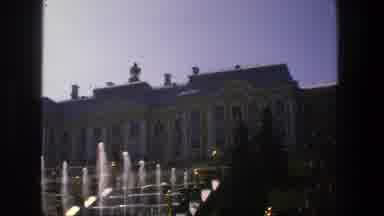 Denmark (1975): Panoramic View Of A Classic Building With Fountains On The