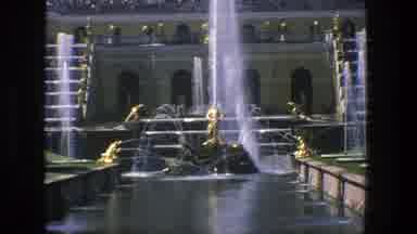Denmark (1975): Ornate Golden Fountain Multi-Layer With Statues Then A Large
