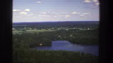 Denmark (1975): View Of Green Trees And Blue Lake On A Clear Day