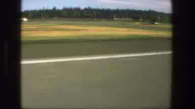 Denmark (1975): Video Recorded From A Plane Landing The Airport In A Sunny Day