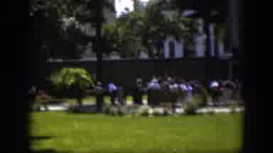 Wyoming (1951): Crowd Of People Around An Obelisk On A Beautiful Day