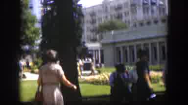 Wyoming (1951): People Gather Together Outside The Museum