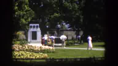 Wyoming (1951): People Walking In A Park On A Spring Day In The s