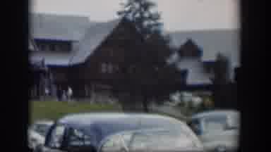 Wyoming (1951): Vintage Cars Parking And Driving By In Front Of A House