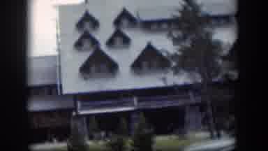 Wyoming (1951): A View Of A Strange House With A White Roof And A Lot Of Windows