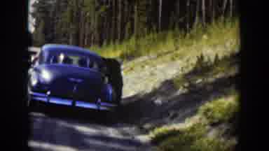 Wyoming (1951): Two Fifty Model Cars Stopped On Side Of The Road