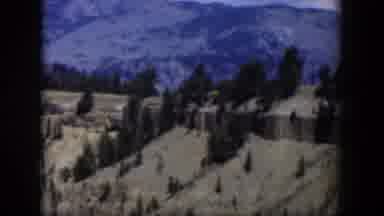 Wyoming (1951): Archival Footage Of A Sheer Cliff Covered With Loose Scree And