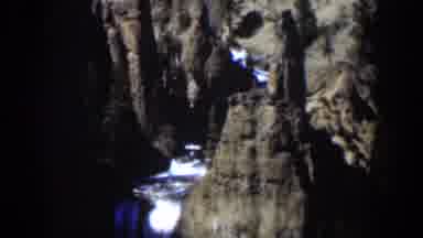 Wyoming (1951): A Beautiful Waterfall At The Middle Of A Cracked Mountain