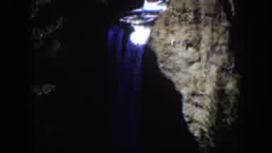 Wyoming (1951): Majestic And Beautiful Waterfall Cascading Down A Rugged Mountain