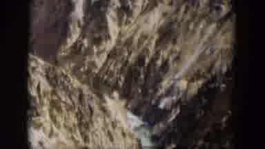 Wyoming (1951): Rocks And View Of A Landslide In A Park In Wyoming
