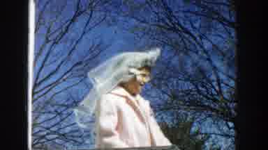 Michigan (1957): A Boy Plays With A Wedding Veil With His Friend