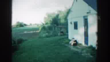 Michigan (1957): Boy Taking Care Of Pet Dog