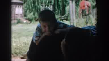 Michigan (1957): Children And Family Outside Hanging Out On Their Property In