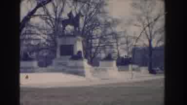 Washington DC (1960): Statue Of A Horse Rider Mounting A Horse On A Tower