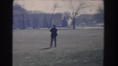 Washington DC (1960): View Of Man On Horseback Statue Against Blue Sky And Brown