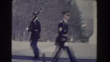 Washington DC (1960): Guards Marching Then Talking With Each Other