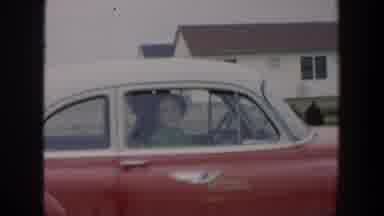 Cuba (1951): Old Video Of A Woman Sitting In A Red Car And Waving To The Camera