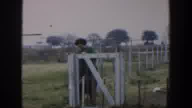 Cuba (1951): Woman Opening Fence Gate In Rural Area Then Walks With Another Woman