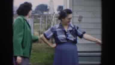 Cuba (1951): Women Boys Outdoors Pointing Playing Toy Guns Car Porch Dog