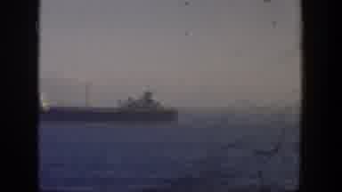 Cuba (1951): War Ship Sailing Cost With Building In The Distance Blue Sky