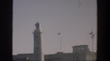 Cuba (1951): Lighthouse Near Building With High Concrete Walls Surrounding It
