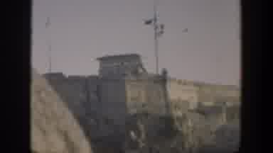 Cuba (1951): A Stone Fortress Occupies The High Ground Above A Body Of Water With