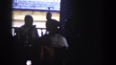 Cuba (1951): Old Blurry Home Video Of Family Gathering And Little Girl Walking In