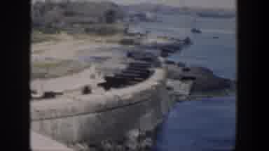 Cuba (1951): Natural Water Flows Around From A Rocky Mountain
