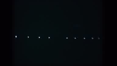 Cuba (1951): View Of Small White Track Lighting On A Clear Evening