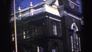 Philadelphia Pennsylvania (1962): Large Concrete Building With White Trim On The
