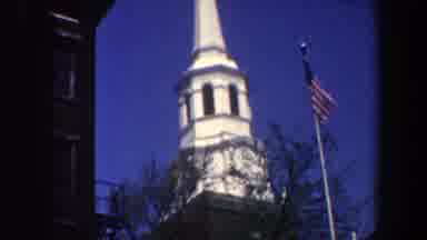 Philadelphia Pennsylvania (1962): Footage Of The Church While The Camera Pans Up