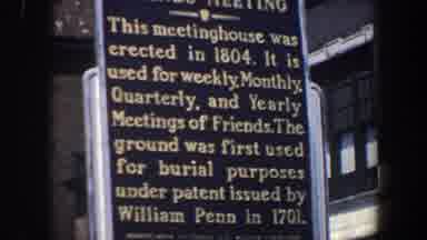 Philadelphia Pennsylvania (1962): A Notice Board Placed In The Compound Of A Very