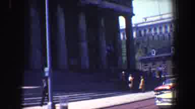 Philadelphia Pennsylvania (1962): People In Front Of Large Building With Columns