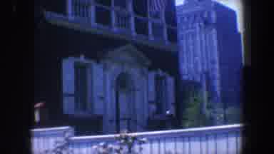 Philadelphia Pennsylvania (1962): Panning Up Of A White Fence And Flowers Around A