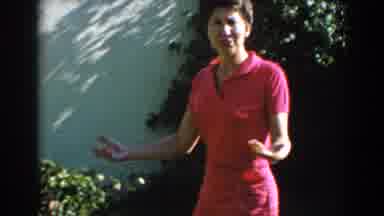 North Hollywood California (1962): A Beautiful Woman Dressed In Red Top And Shorts