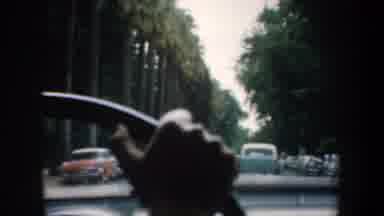 San Francisco California-1957: Driving On The Less Speed Lane To Bit Traffic Of