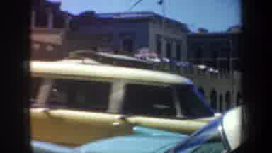 San Francisco California-1957: Vintage Rush Hour Traffic