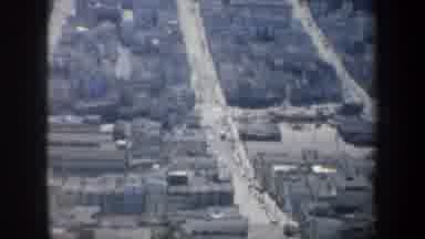 San Francisco California (1957): Aral View Scanning Dense City Streets With Cars