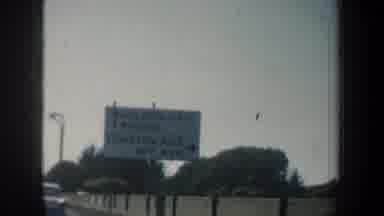San Francisco California (1957): Colour Film Shot From Moving Car Passing Road