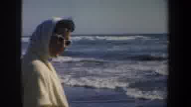 San Francisco California (1957): Woman Wearing Sunglasses And Scarf On Her Head